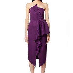Elliatt | Reception Cascade Ruffle Strapless Cocktail Dress